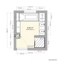 Salle de bain - projet Vincent N&deg;4