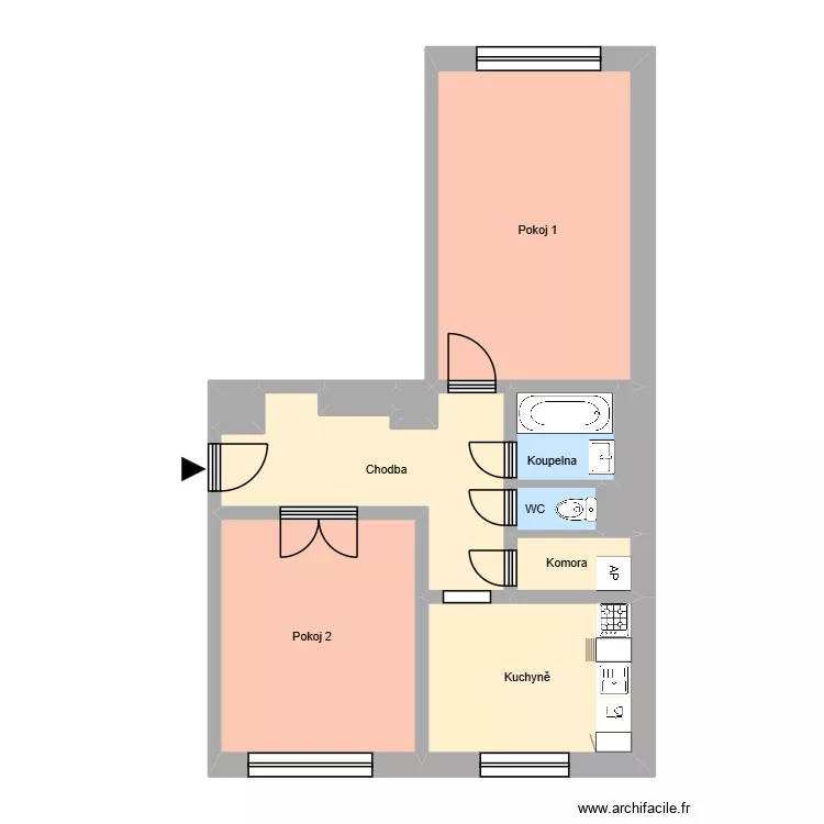 Rossenbergových 532, byt 3. Plan de 15 et 177 m² Rossenbergových 532, byt 3. Plan de 15 et 177 m²