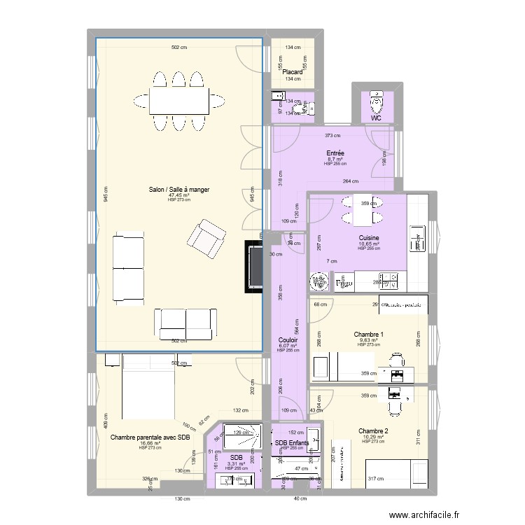 16 Ecoles Projet MAJ . Plan de 12 pièces et 120 m2