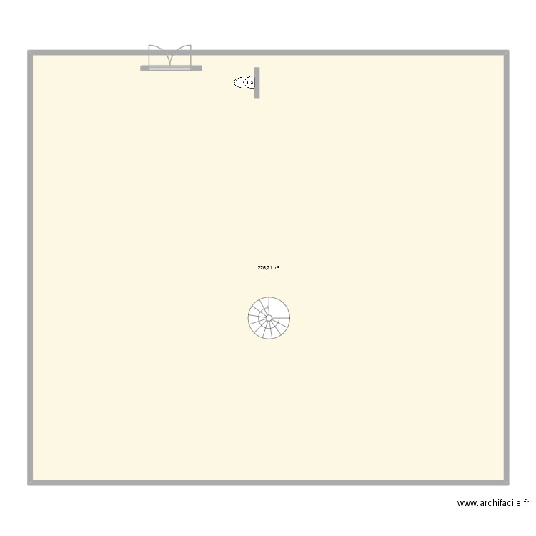 metre carre du bas. Plan de 1 pièce et 226 m2