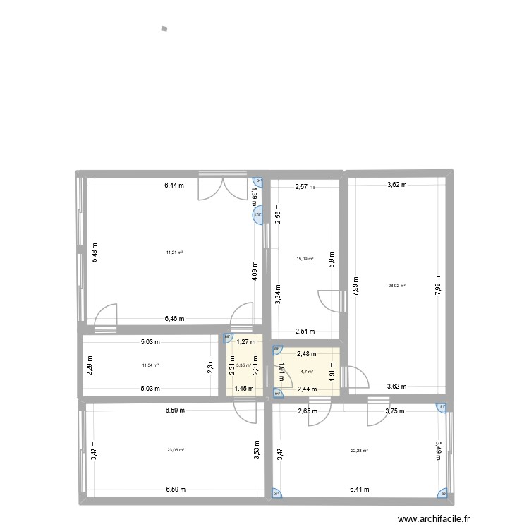 Kennedy. Plan de 0 pièce et 0 m2 Kennedy. Plan de 0 pièce et 0 m2