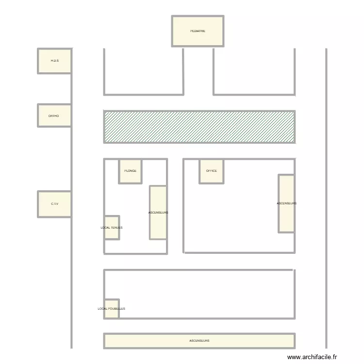 PLAN 2&egrave;me &eacute;tage. Plan de 12  et 60 m²