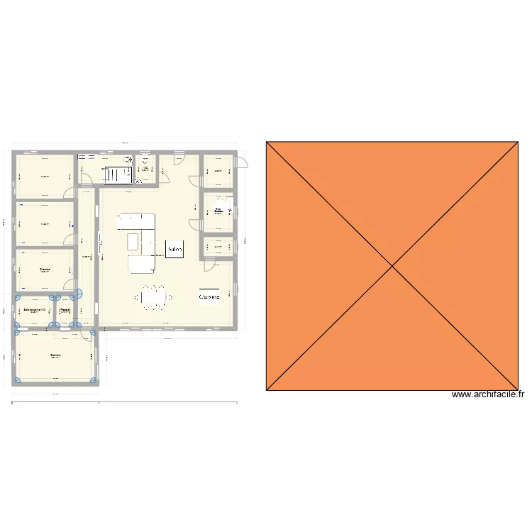 Projet Maison. Plan de 