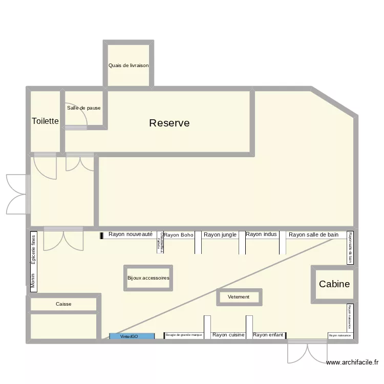 Plan Home sweet mode. Plan de 13  et 98 m²