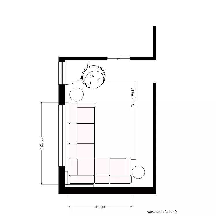 Jobin salon1. Plan de 