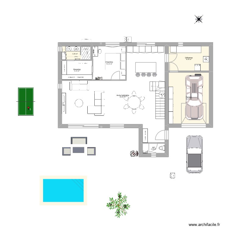 Newguzargues Basique niche. Plan de 0 pièce et 0 m2