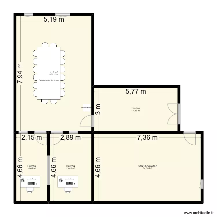 Salle réunion. Plan de Salle réunion. Plan de