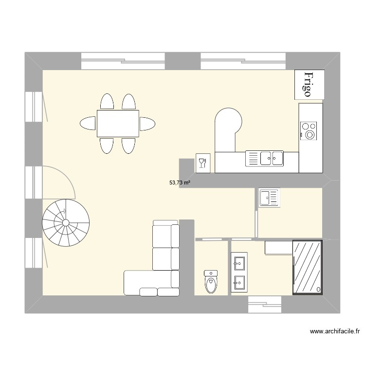 rdch maison philippe 1. Plan de 0 pièce et 0 m2