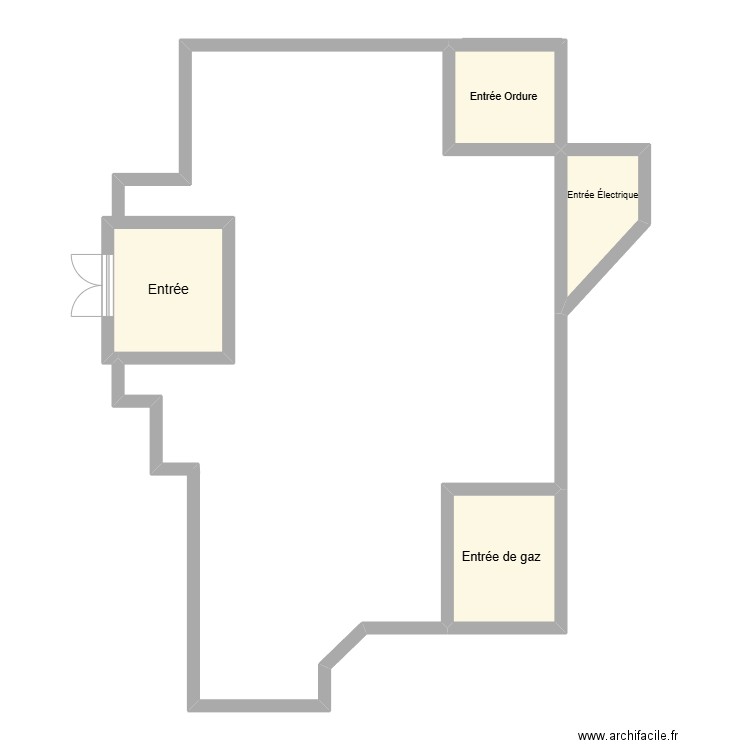 IGA. Plan de 4 pièces et 22 m2