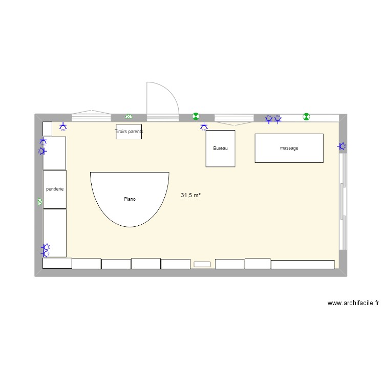 Vue dessus. Plan de 0 pièce et 0 m2