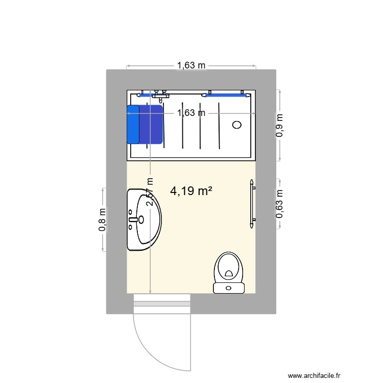 busch. Plan de 0 pièce et 0 m2