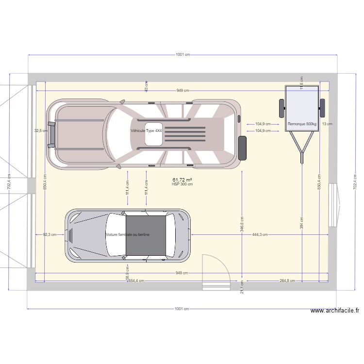 Garage_Randger_v0. Plan de 1 pièce et 62 m2