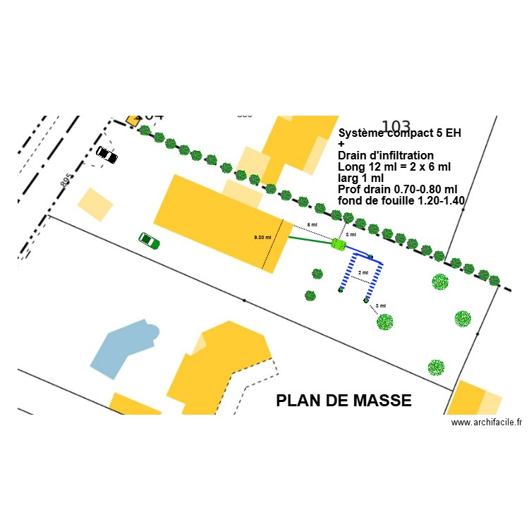 Arnoux. Plan de 0 pièce et 0 m2