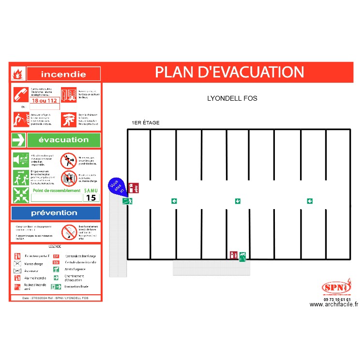 LYONDELL FOS 27/03. Plan de 0 pièce et 0 m2