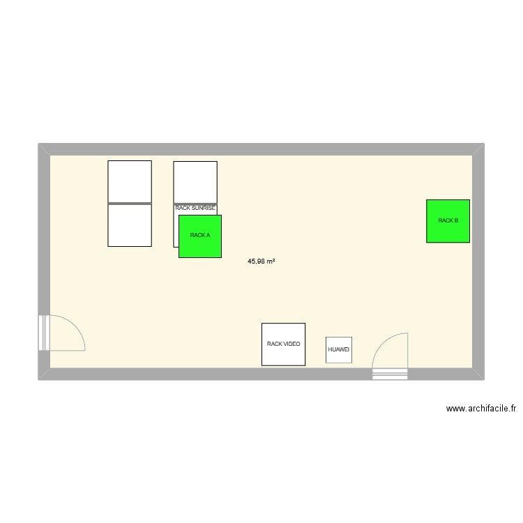 R.01.I.074. Plan de 1 pièce et 46 m2