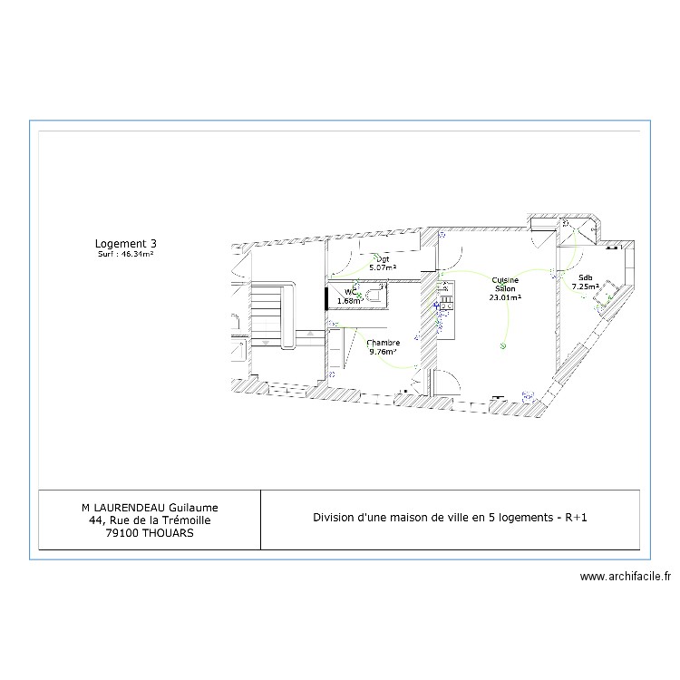 LAURENDEAU - logt3. Plan de 0 pièce et 0 m2