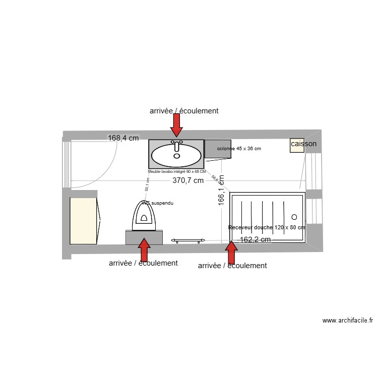 salle de bain ALTKIRCH  VARIANTE 22. Plan de 0 pièce et 0 m2