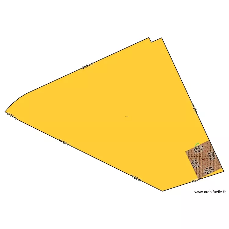 Plan. Plan de 1 Pièce et 17 m² Plan. Plan de 1 Pièce et 17 m²