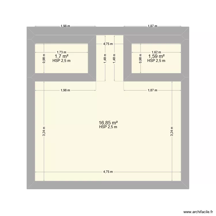test. Plan de 3 et 20 m² test. Plan de 3 et 20 m²