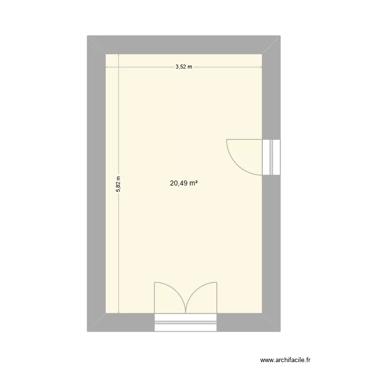 test. Plan de 1  et 20 m²