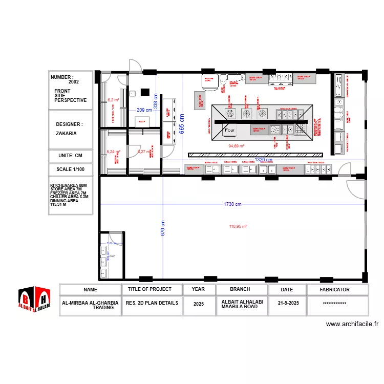 MANDI RESTAU. Plan de 