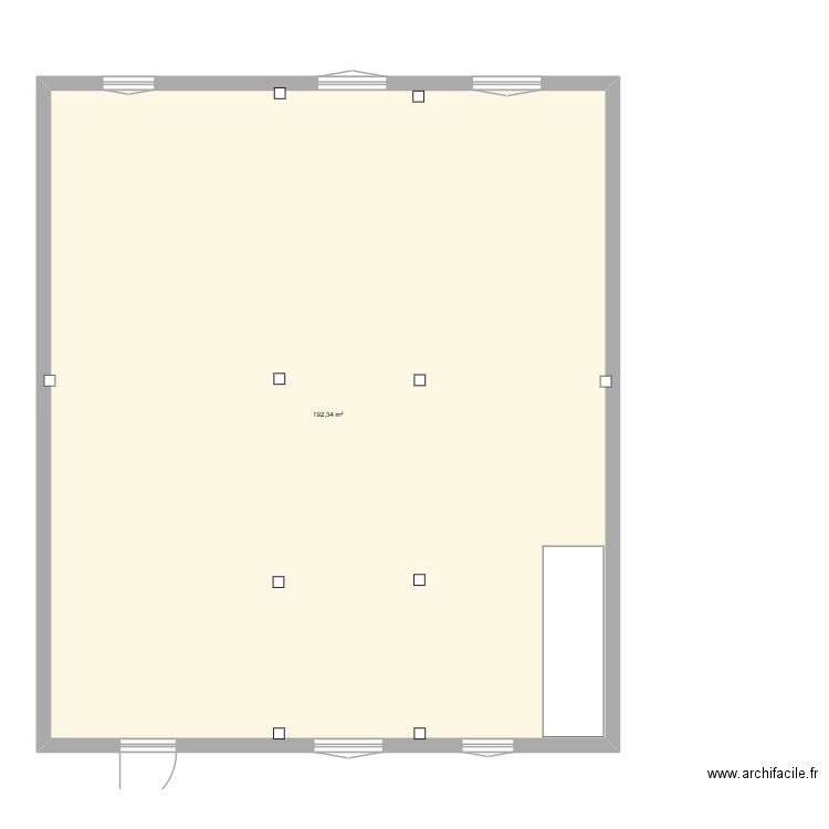 RUI appart. Plan de 1 pièce et 192 m2