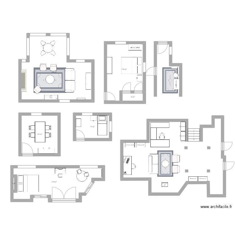 Aménagement Johanne. Plan de 0 pièce et 0 m2