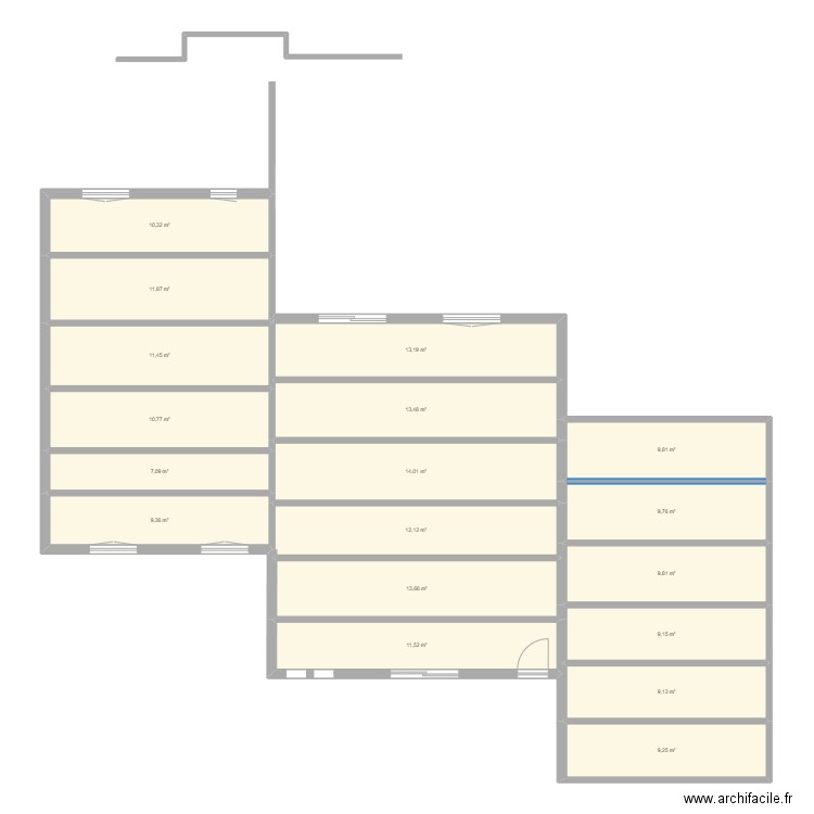 pamiers 46. Plan de 18 pièces et 196 m2