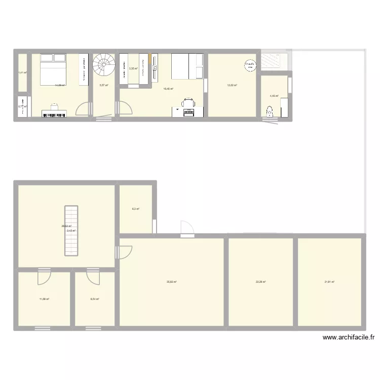 Maison Mondion (Nico). Plan de 30 et 395 m² Maison Mondion (Nico). Plan de 30 et 395 m²