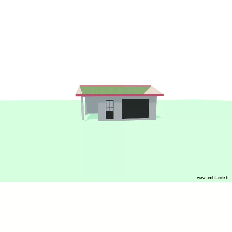 garage 2. Plan de 1  et 36 m²