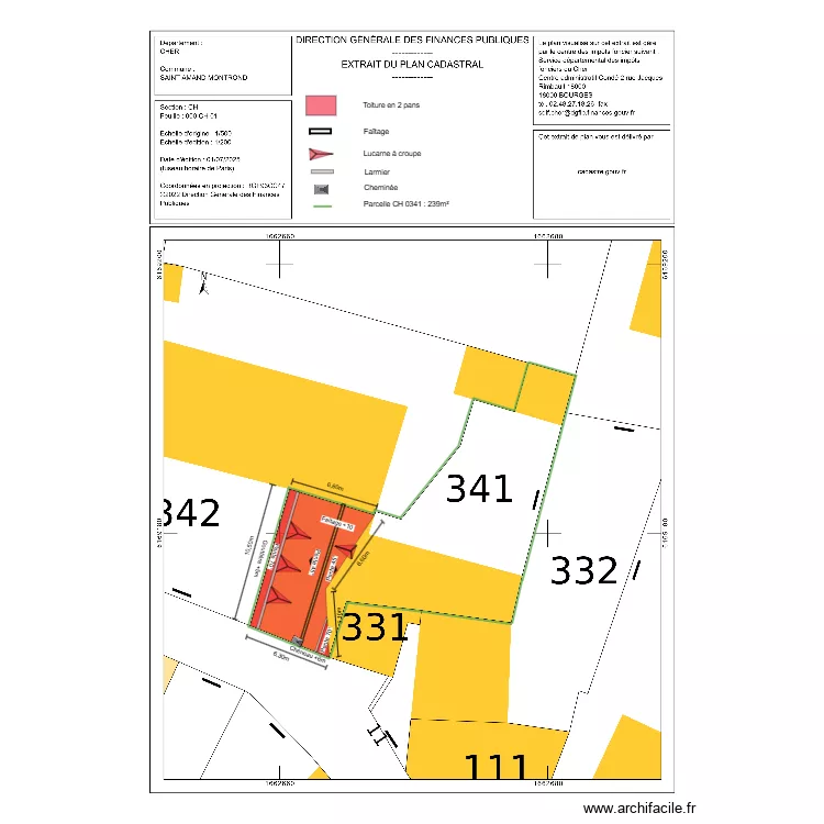 DP02 FARGEAS. Plan de 