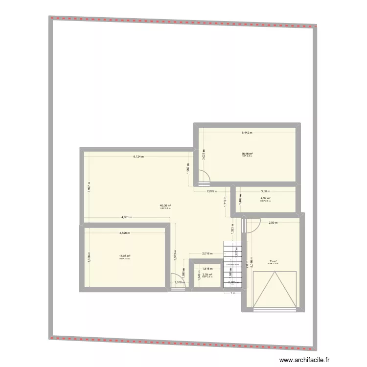 AIFFRES1. Plan de 6  et 94 m²