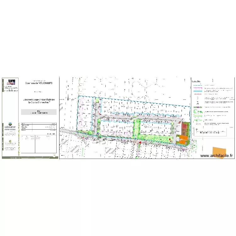 Mouchamps - le clos des charmes. Plan de Mouchamps - le clos des charmes. Plan de