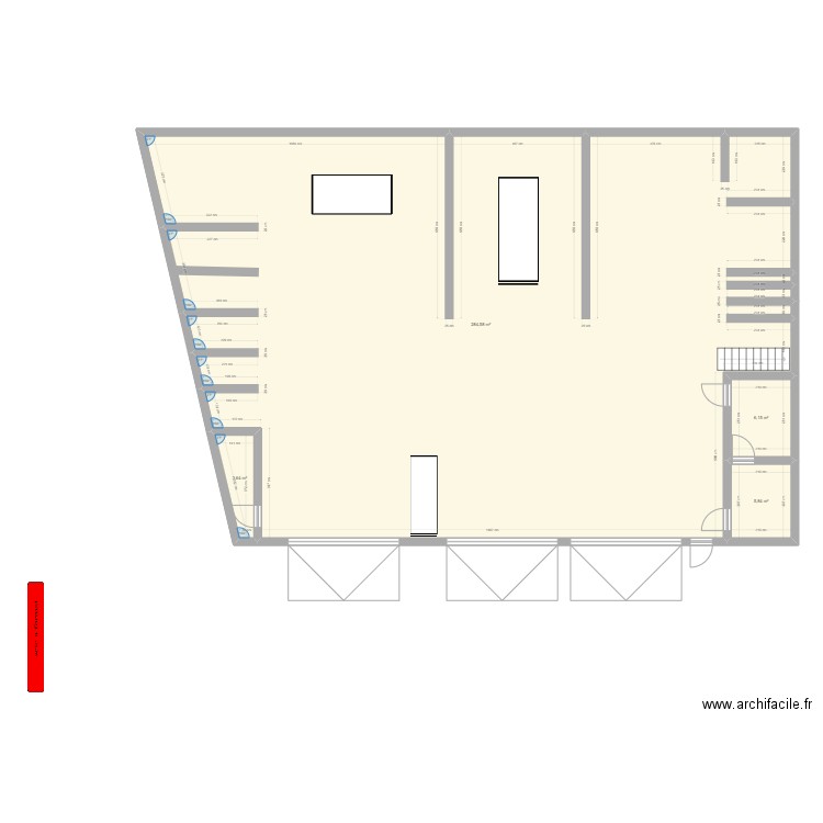 plan atelier bbs 1. Plan de 4 pièces et 300 m2