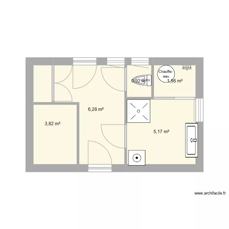 deuxieme. Plan de 5 et 18 m² deuxieme. Plan de 5 et 18 m²