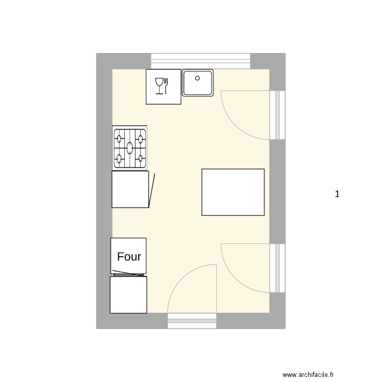 cuisine. Plan de 0 pièce et 0 m2