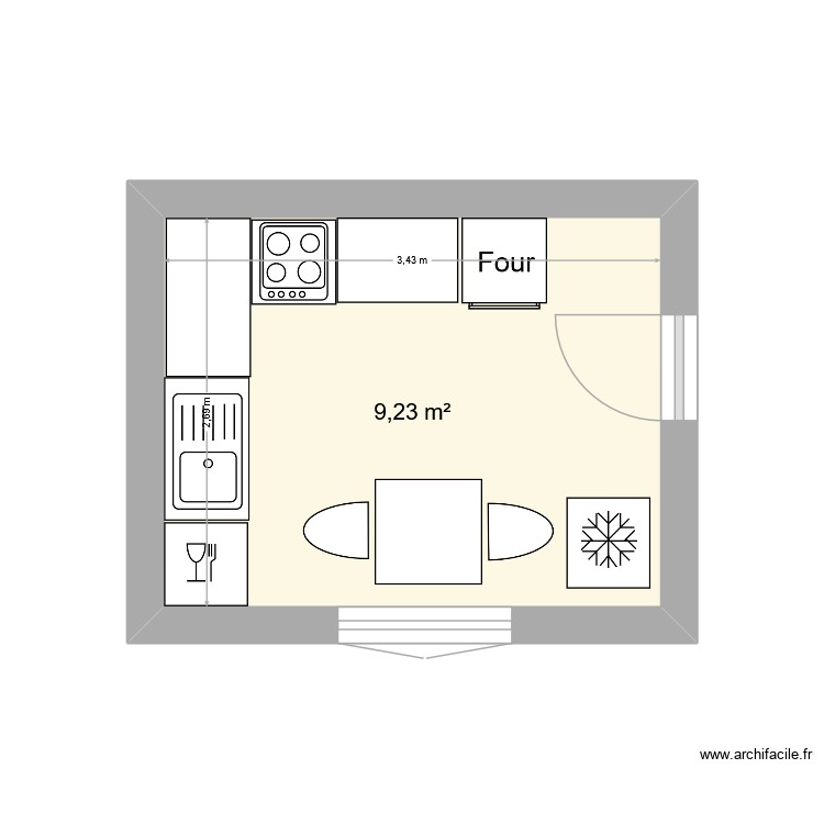 cuisine future. Plan de 0 pièce et 0 m2 cuisine future. Plan de 0 pièce et 0 m2