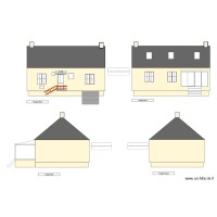 Plan façades après travaux ITE