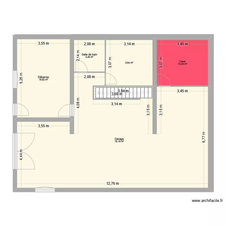 plan garage. Plan de 