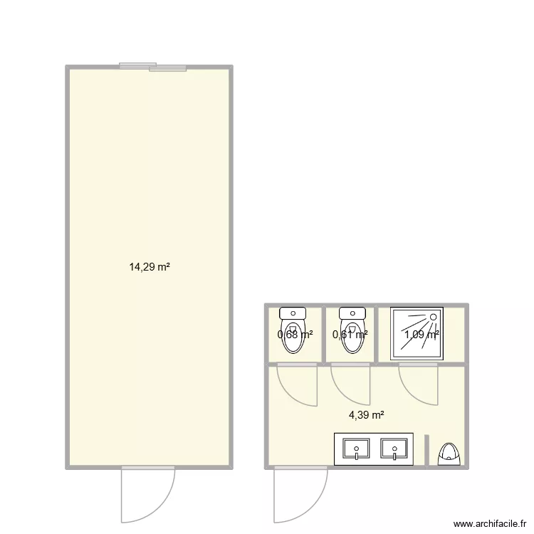GROUPE BARBIER CHANTIER SAINTE SIGOLENE. Plan de 5 et 21 m² GROUPE BARBIER CHANTIER SAINTE SIGOLENE. Plan de 5 et 21 m²