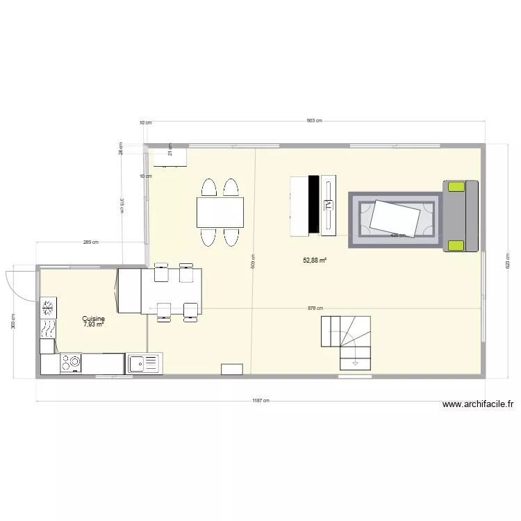 Salle a Manger Cuisine. Plan de Salle a Manger Cuisine. Plan de