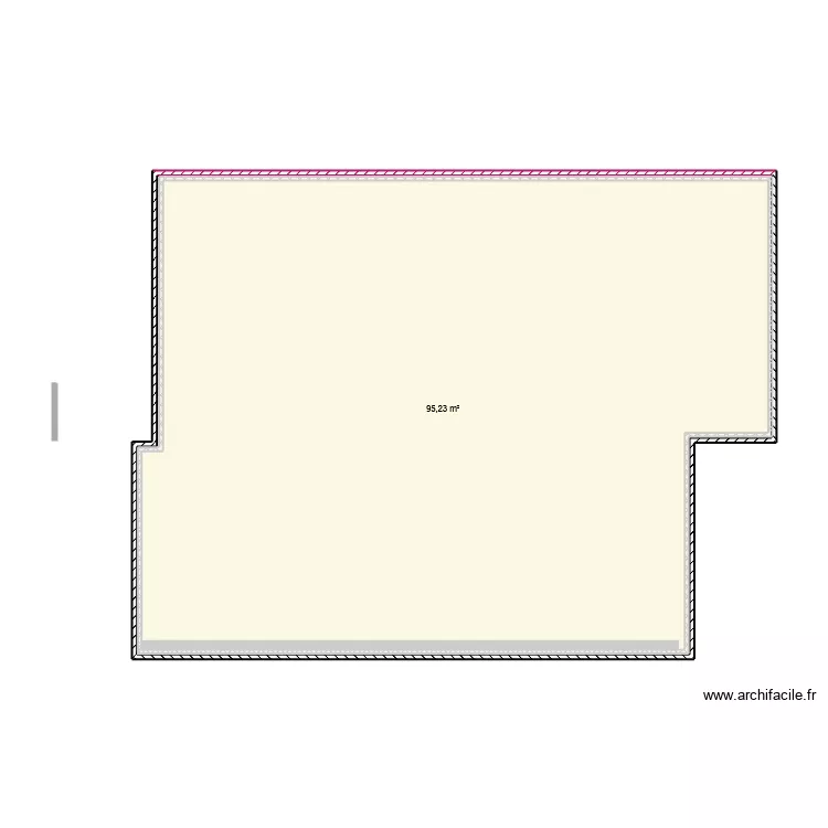 plan2. Plan de 1 pièce et 95 m²