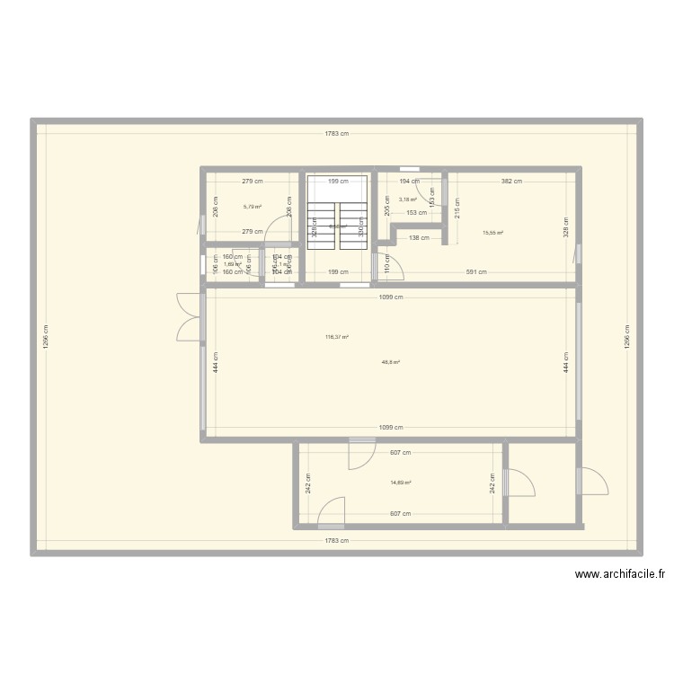 kambou bingerville. Plan de 9 pièces et 323 m2