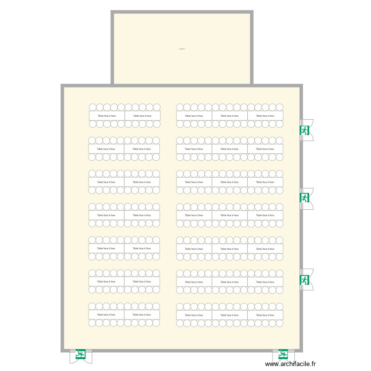plan eces 350 places horizontal avec espace. Plan de 0 pièce et 0 m2