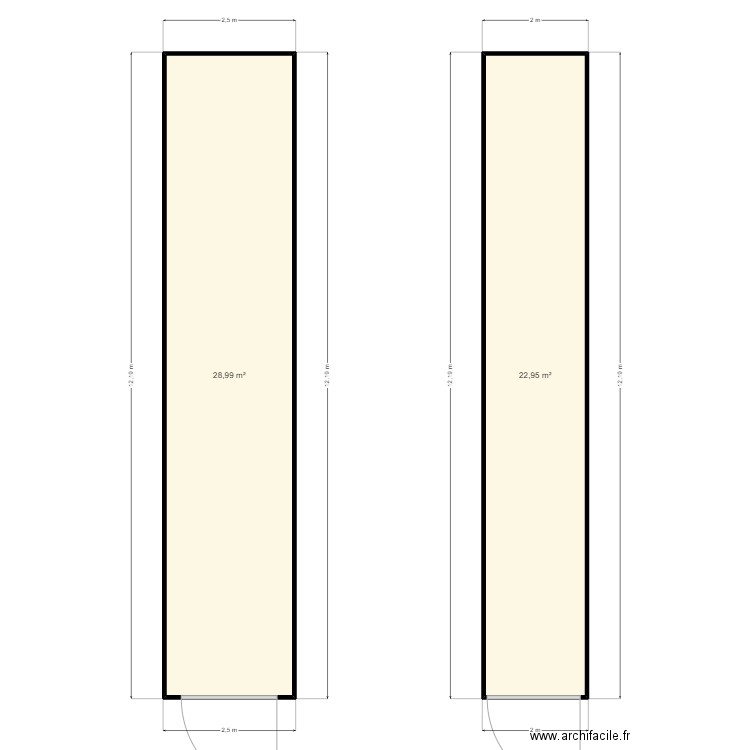 ZONE LITIGE LOD AN NEW. Plan de 2 pièces et 52 m2