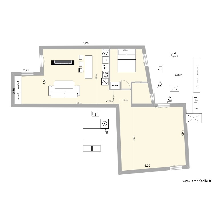 claudio coello 43 2 piso 1. Plan de 2 pièces et 70 m2