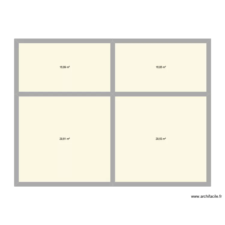 maison double. Plan de 8  et 186 m²