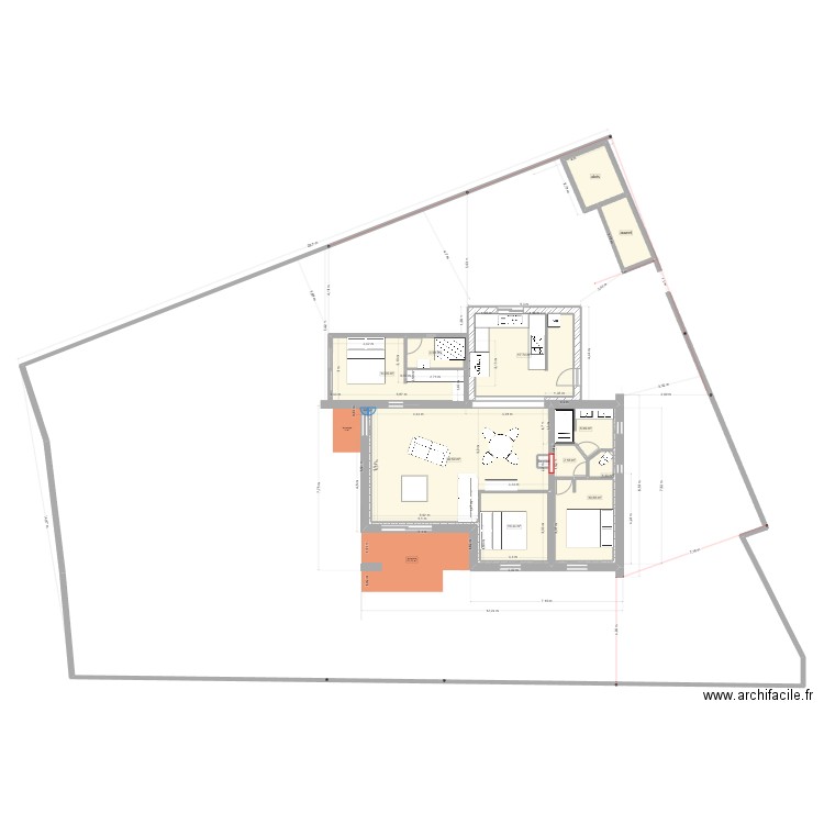 seb revision limite 3m. Plan de 13 pièces et 115 m2