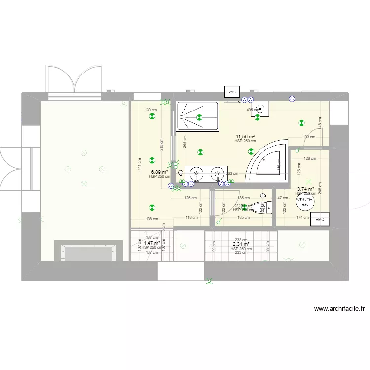 SDB &eacute;lec. Plan de 
