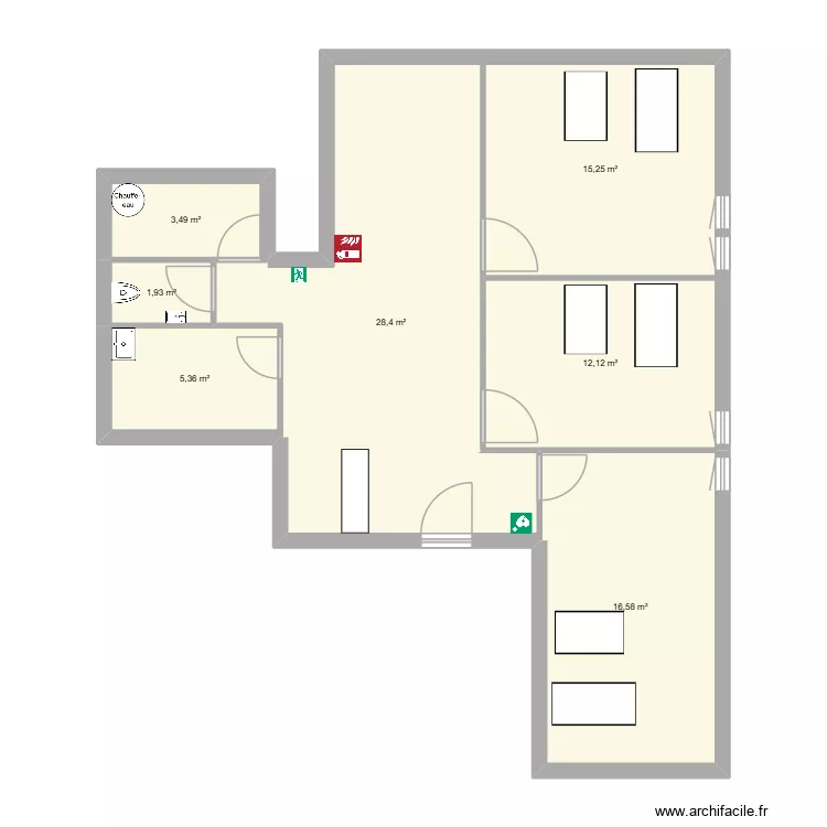 LOCAL. Plan de 7 et 83 m² LOCAL. Plan de 7 et 83 m²
